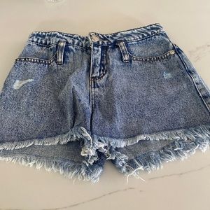 girls jean shorts